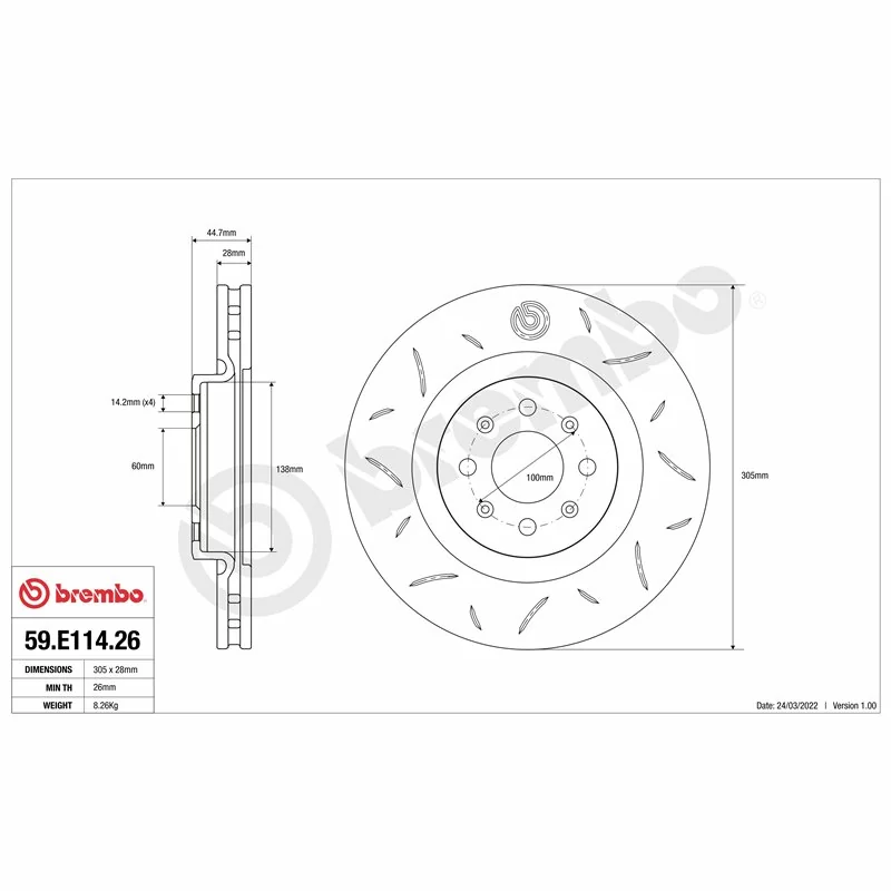 Brembo 59.E114.26 TY3