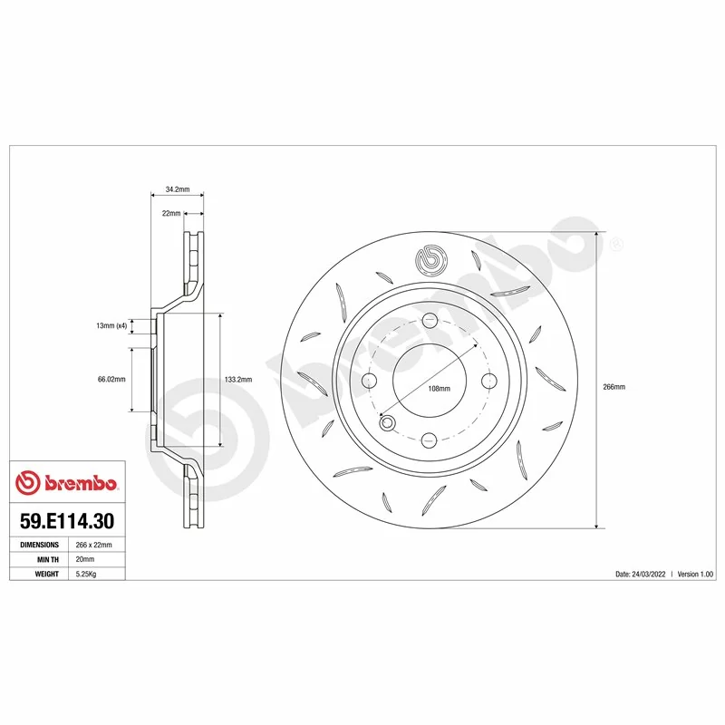 Brembo 59.E114.30 TY3