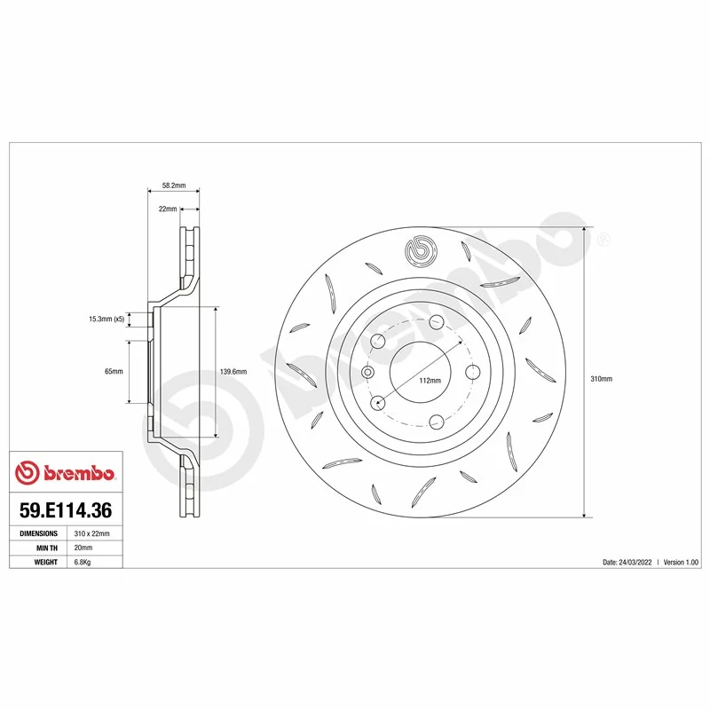 Brembo 59.E114.36 TY3