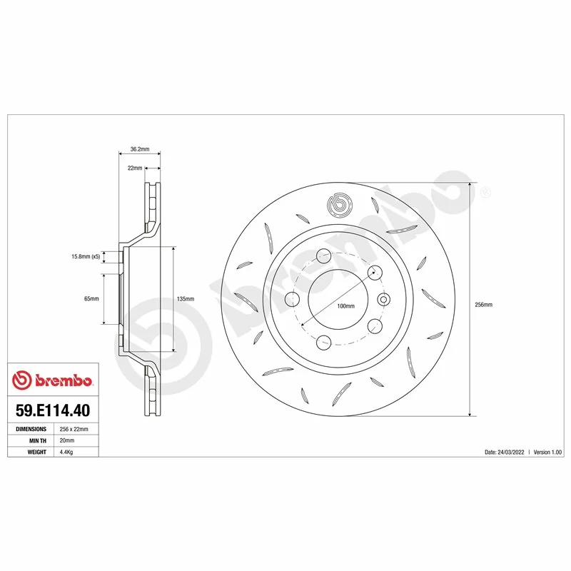 Brembo 59.E114.40 TY3