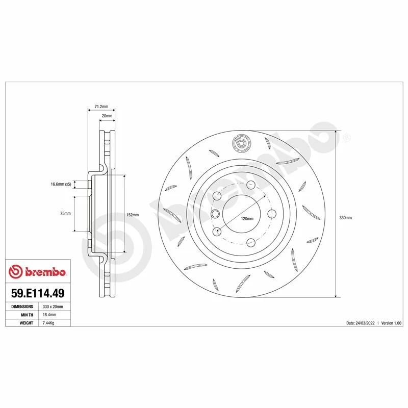 Brembo 59.E114.49 TY3