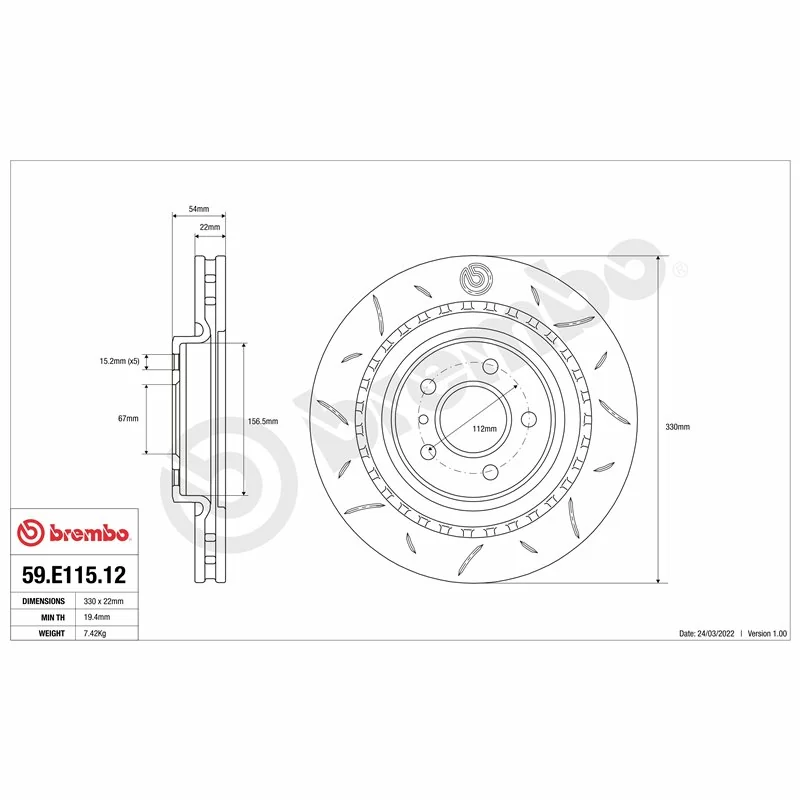 Brembo 59.E115.10 TY3