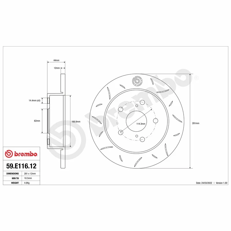 Brembo 59.E116.10 TY3