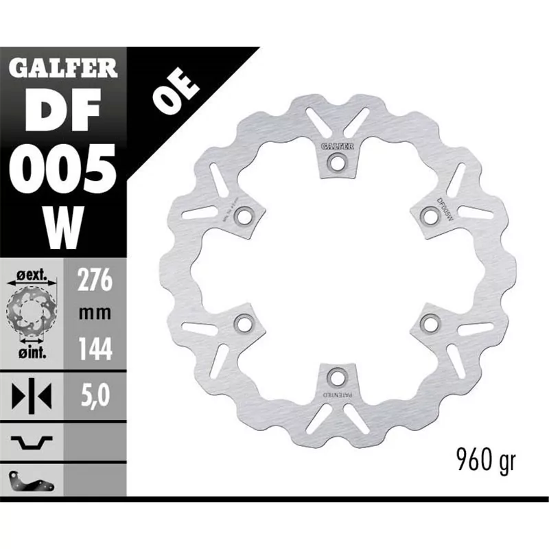 Galfer DF005W Disque De Frein Wave Fixe