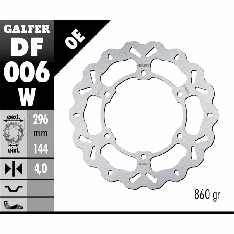 Galfer DF006W Brake Disco Wave Fixed