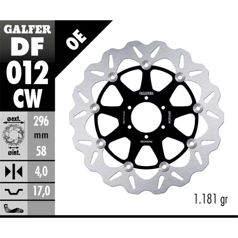 Galfer DF012CW Bremsscheibe Wave Floatech Galfer DF012CW Bremsscheibe Wave Floatech