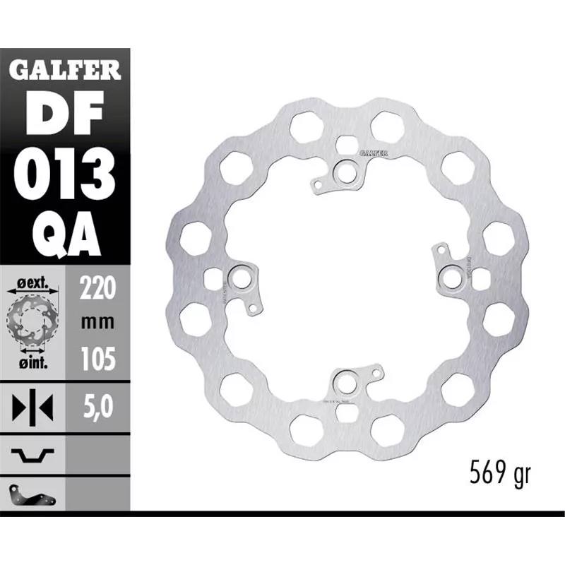 Galfer DF013QA Bremsscheibe Wave Fixiert Galfer DF013QA Bremsscheibe Wave Fixiert