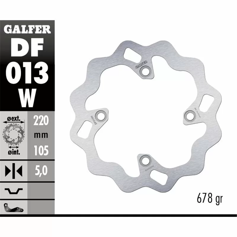 Galfer DF013W Brake Disco Wave Fixed