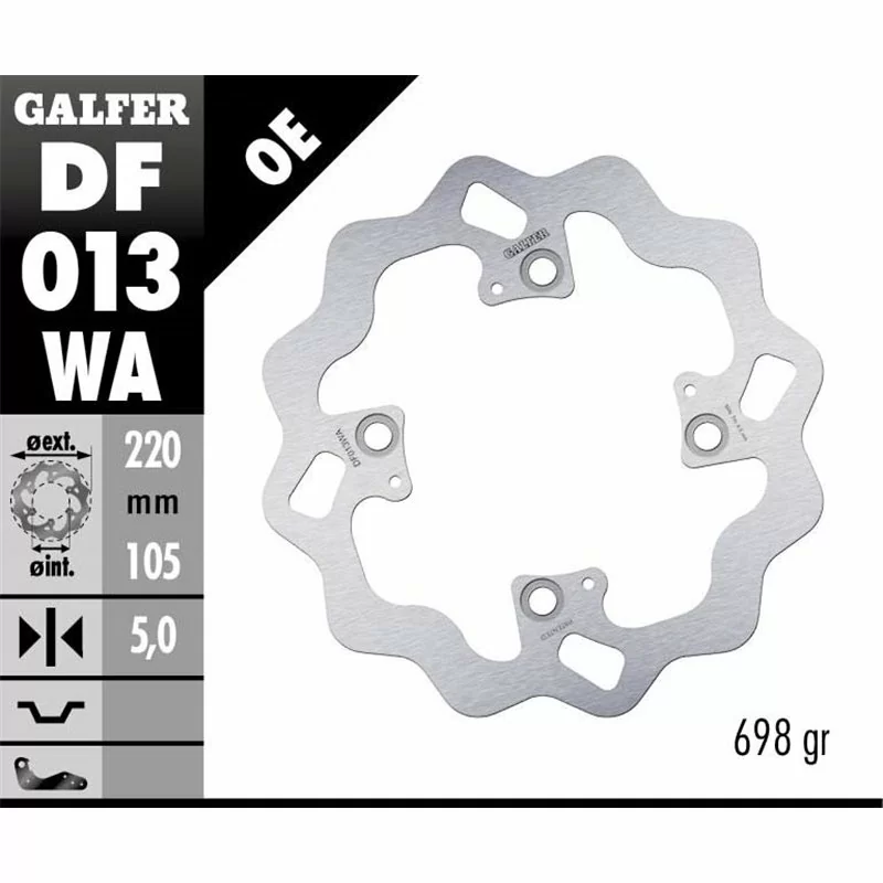 Galfer DF013WA Brake Disco Wave Fixed