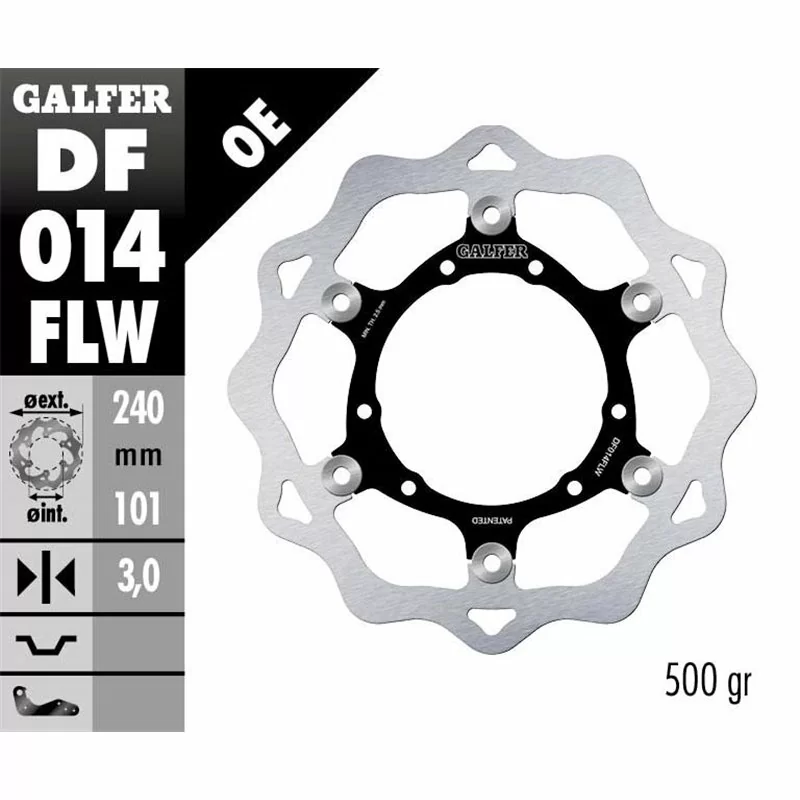 Galfer DF014FLW Bremsscheibe Wave Schwimmend