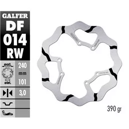 Galfer DF014RW Brake Disco Wave Fixed