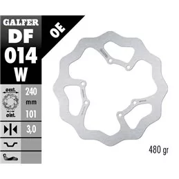 Galfer DF014W Disque De Frein Wave Fixe