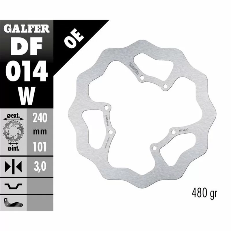 Galfer DF014W Disco Freno Wave Fisso