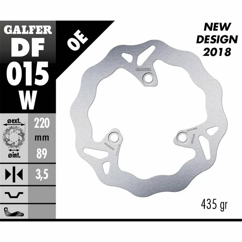 Galfer DF015W Disque De Frein Wave Fixe