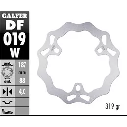 Galfer DF019W Brake Disco Wave Fixed