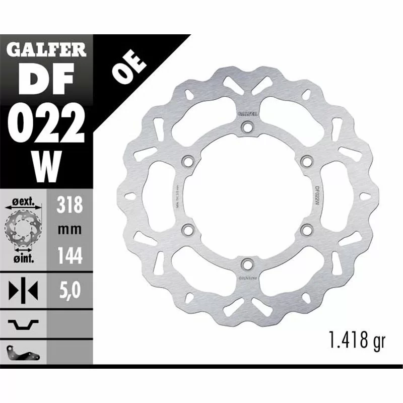 Galfer DF022W Disco Freno Wave Fisso