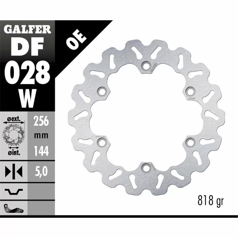 Galfer DF028W Disque De Frein Wave Fixe