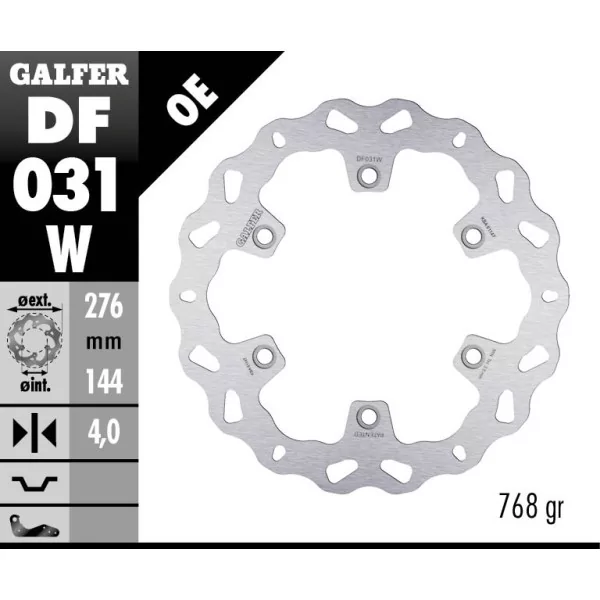 Galfer DF031W Brake Disc Wave Fixed