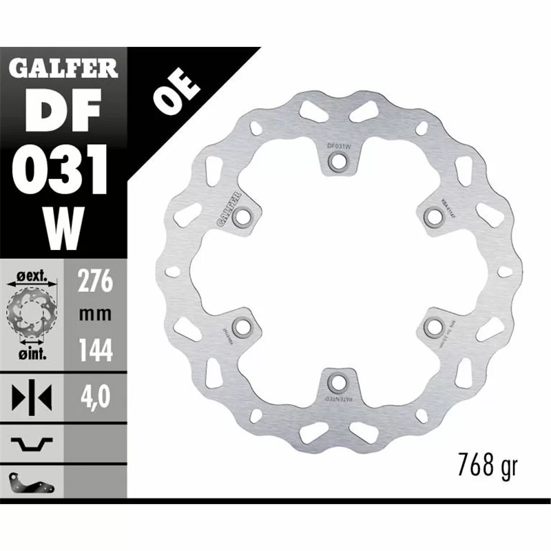 Galfer DF031W Brake Disco Wave Fixed