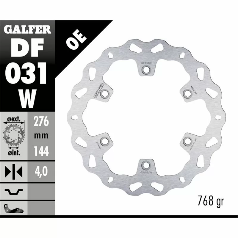 Galfer DF031W Bremsscheibe Wave Fixiert