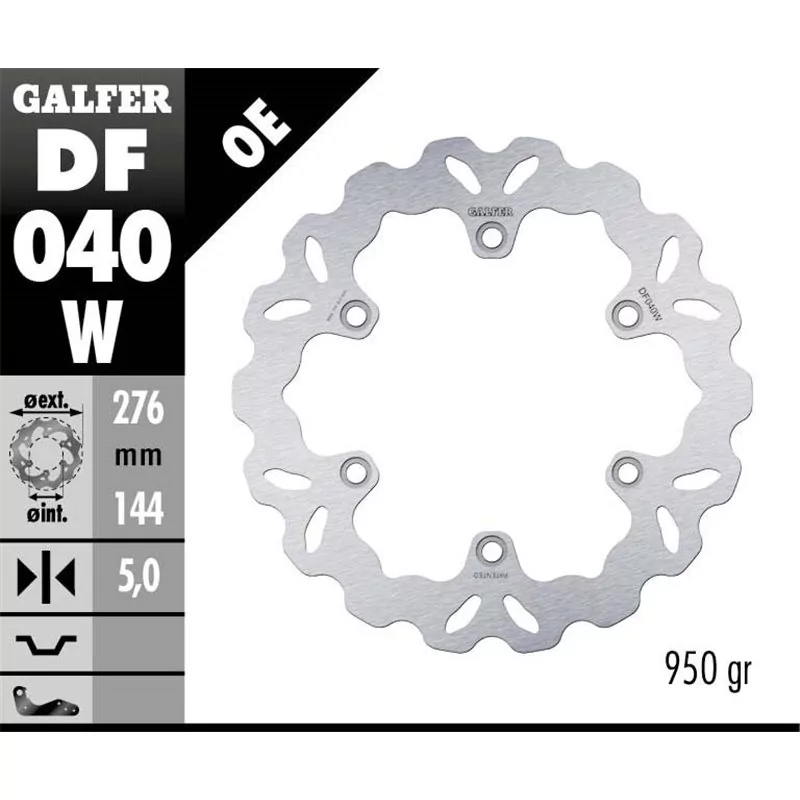 Galfer DF040W Disque De Frein Wave Fixe