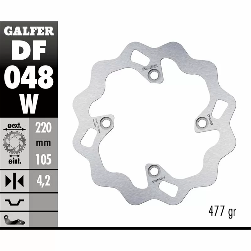 Galfer DF048W Brake Disco Wave Fixed