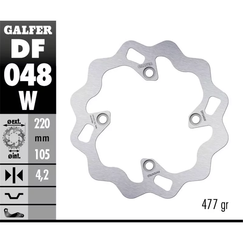 Galfer DF048W Disco De Frebo Wave Fijo