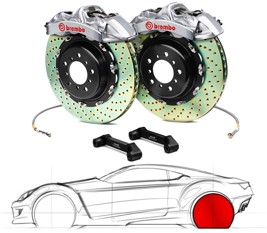 Brembo Mâchoires De Frein S24551 - Avec Levier Frein à Main - Diamètre 228.6 Mm - Qualité Premium