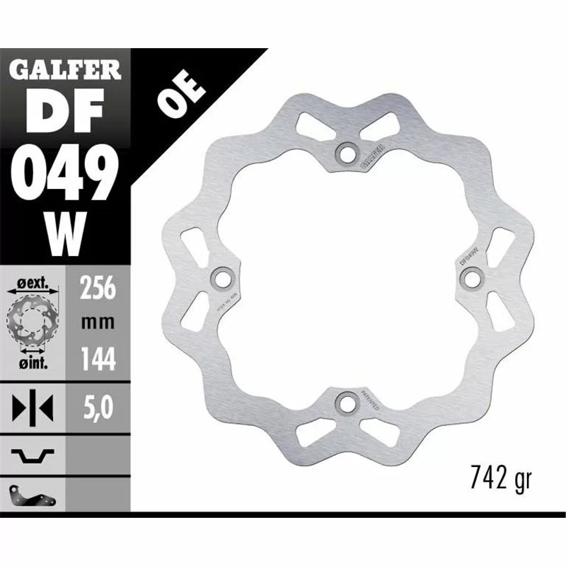 Galfer DF049W Disque De Frein Wave Fixe