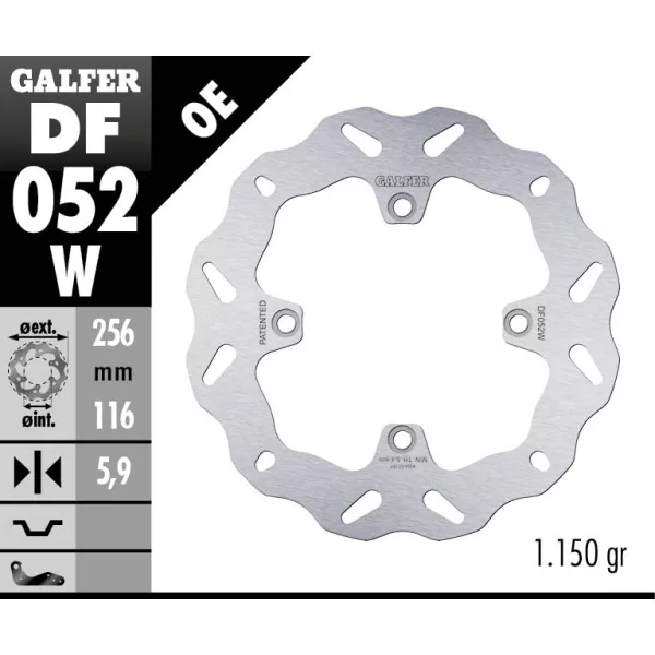 Galfer DF052W Brake Disc Wave Fixed