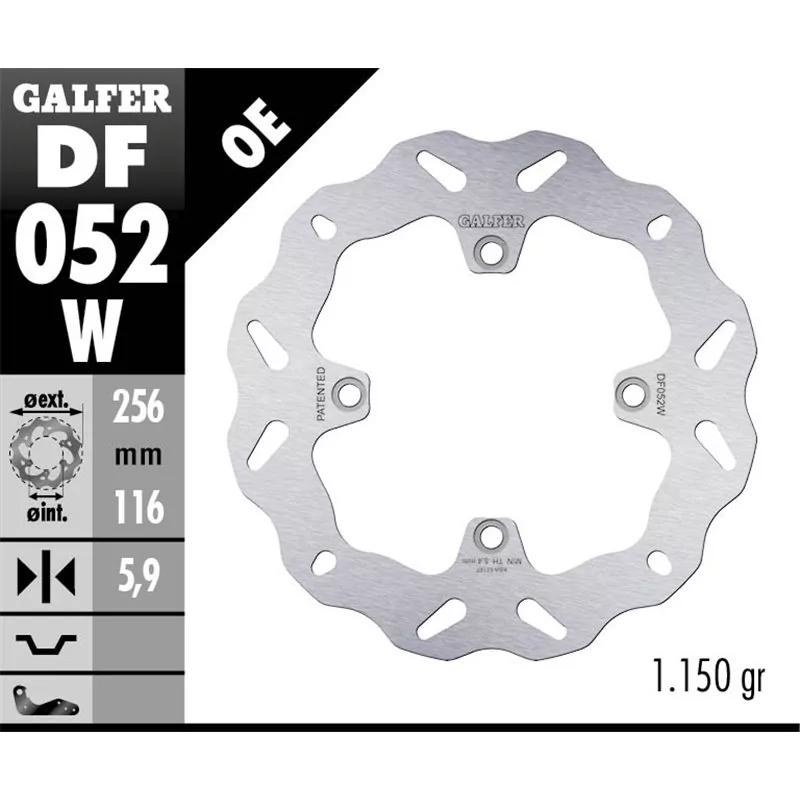 Galfer DF052W Brake Disco Wave Fixed