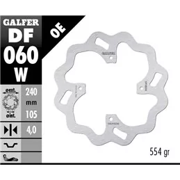 Galfer DF060W Disque De Frein Wave Fixe