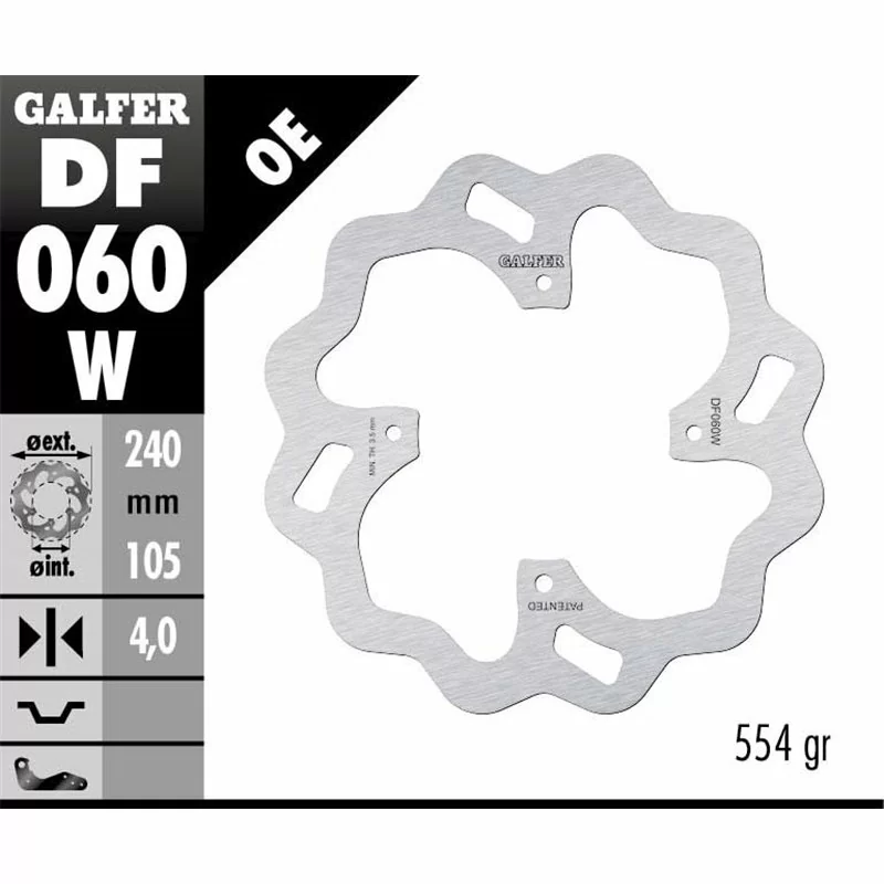 Galfer DF060W Brake Disco Wave Fixed