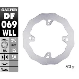 Galfer DF069WLL Bremsscheibe Wave Fixiert