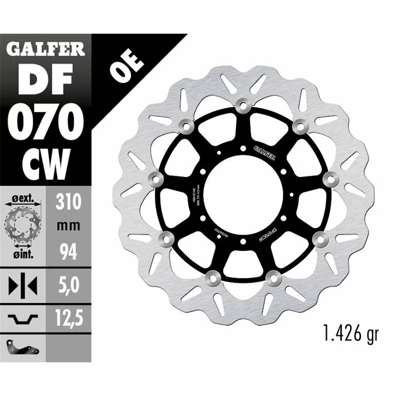 Galfer DF070CW Disco de Freno Wave Flotante