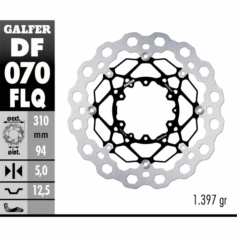 Galfer DF070FLQ Brake Disc Wave Floating