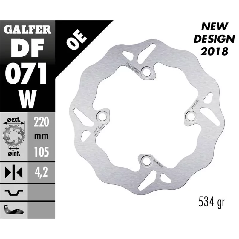 Galfer DF071W Disco De Frebo Wave Fijo Galfer DF071W Disco De Frebo Wave Fijo