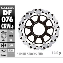 Galfer DF076CRWI Brake Disc Wave Floating