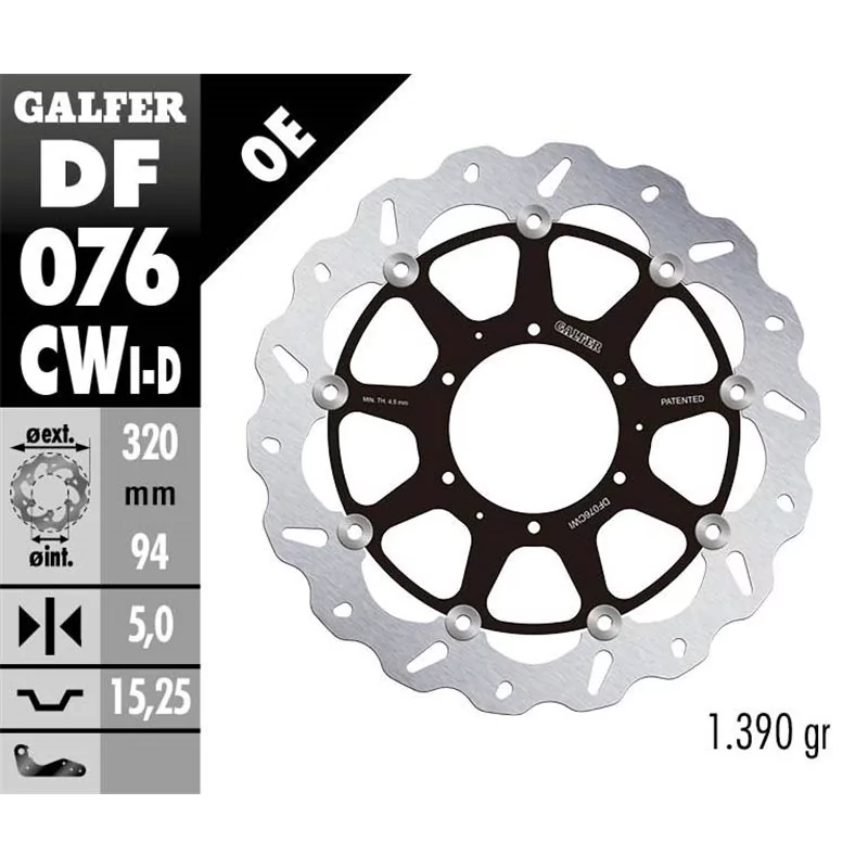 Galfer DF076CWI Disco de Freno Wave Flotante Galfer DF076CWI Disco de Freno Wave Flotante