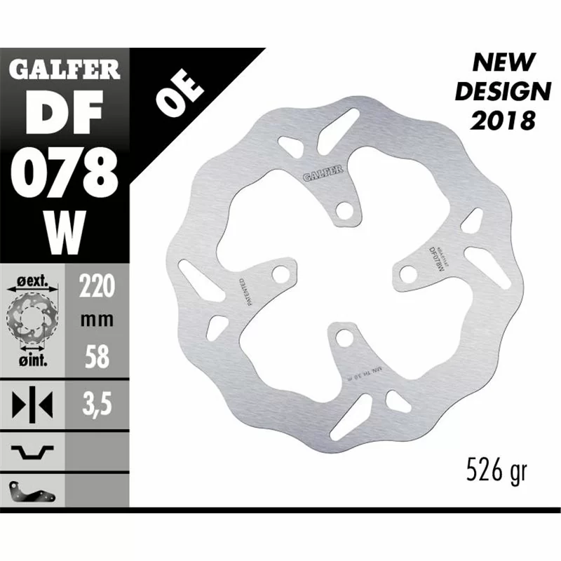 Galfer DF078W Disco De Frebo Wave Fijo