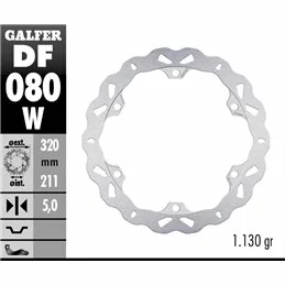 Galfer DF080W Brake Disco Wave Fixed