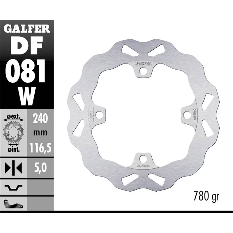 Galfer DF081W Disco De Frebo Wave Fijo Galfer DF081W Disco De Frebo Wave Fijo