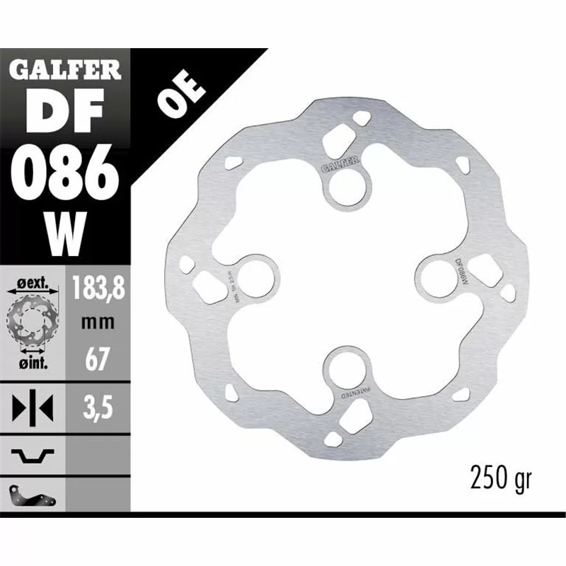 Galfer DF086W Disco De Frebo Wave Fijo