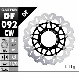 Galfer DF092CW Brake Disc Wave Floating