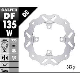 Galfer DF135W Disco Freno Wave Fisso