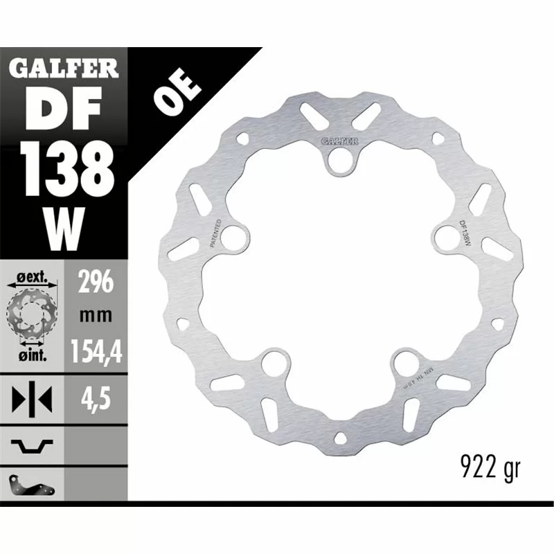 Galfer DF138W Disco De Frebo Wave Fijo