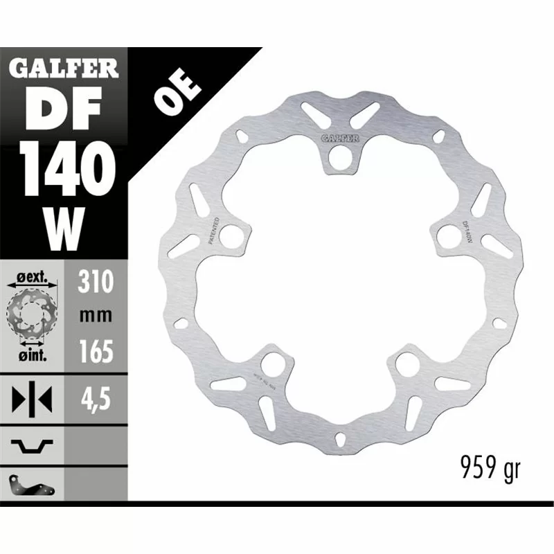 Galfer DF140W Brake Disco Wave Fixed