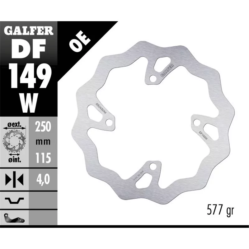 Galfer DF149W Bremsscheibe Wave Fixiert Galfer DF149W Bremsscheibe Wave Fixiert