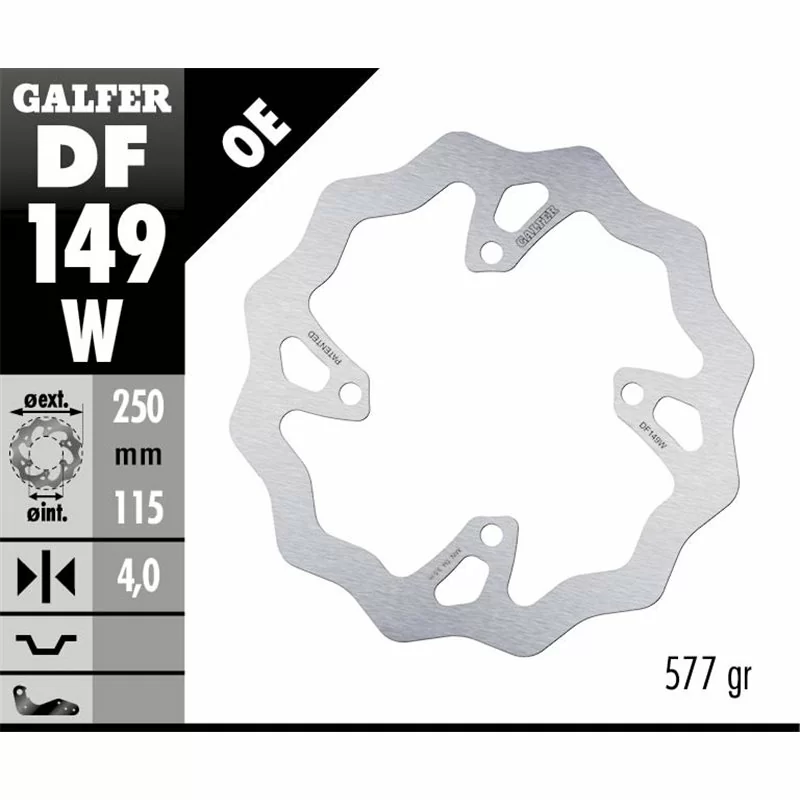 Galfer DF149W Disque De Frein Wave Fixe