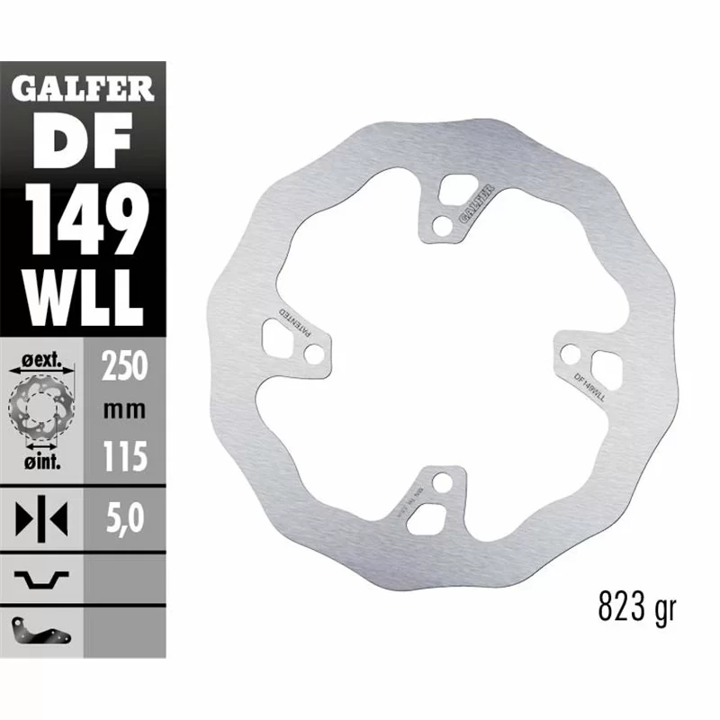 Galfer DF149WLL Brake Disco Wave Fixed